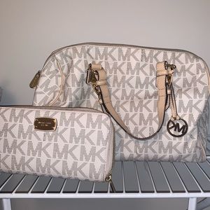 Michael Kors purse with matching wallet